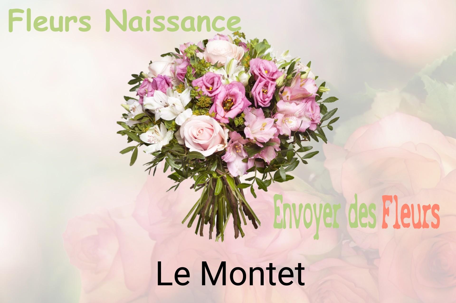 Bouquet de fleurs de naissance livré à Le Montet
